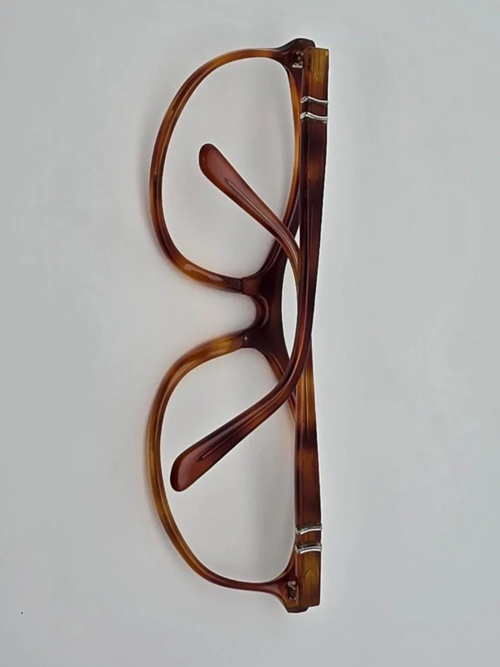 Persol 58230/00 96 Blonde Tortoise Terminator Sunglasses Frame w Case Italy 64mm
